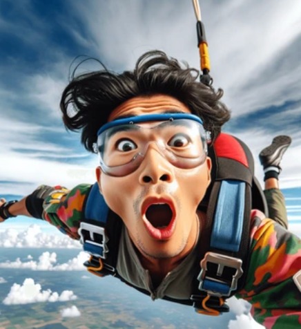 Dhika kei Sky Diving Bali